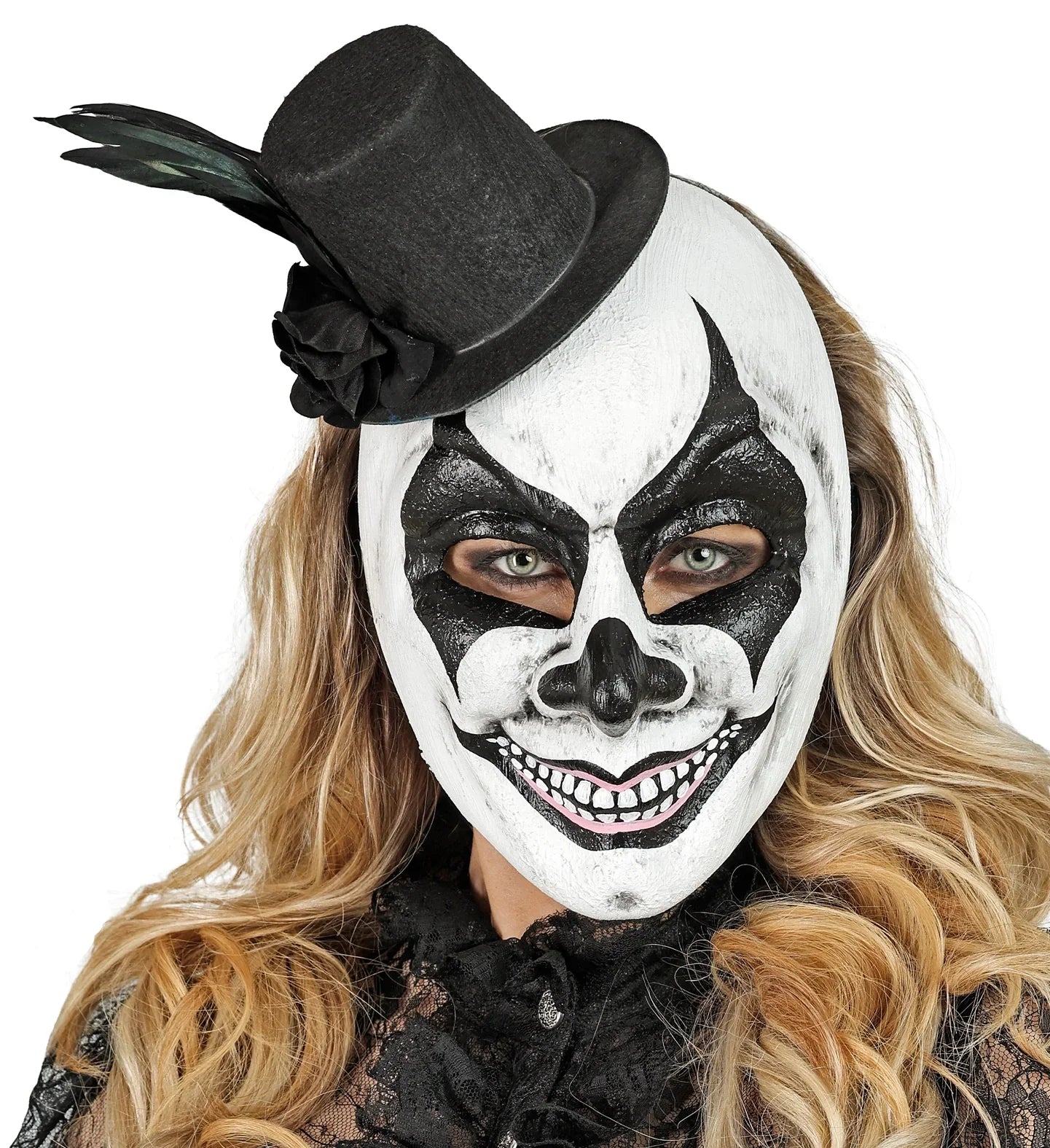 Máscara de Payaso Asesino con Chistera Máscaras de Payaso Asesino Widmann